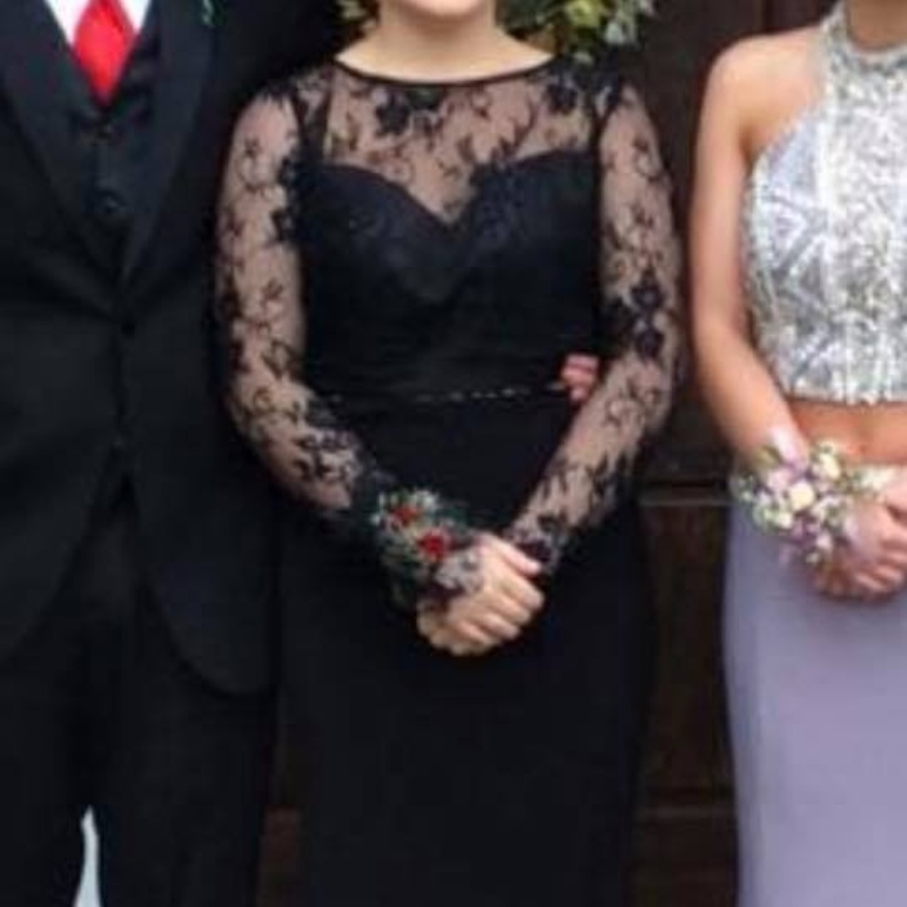 Black Two Piece Formal Dress